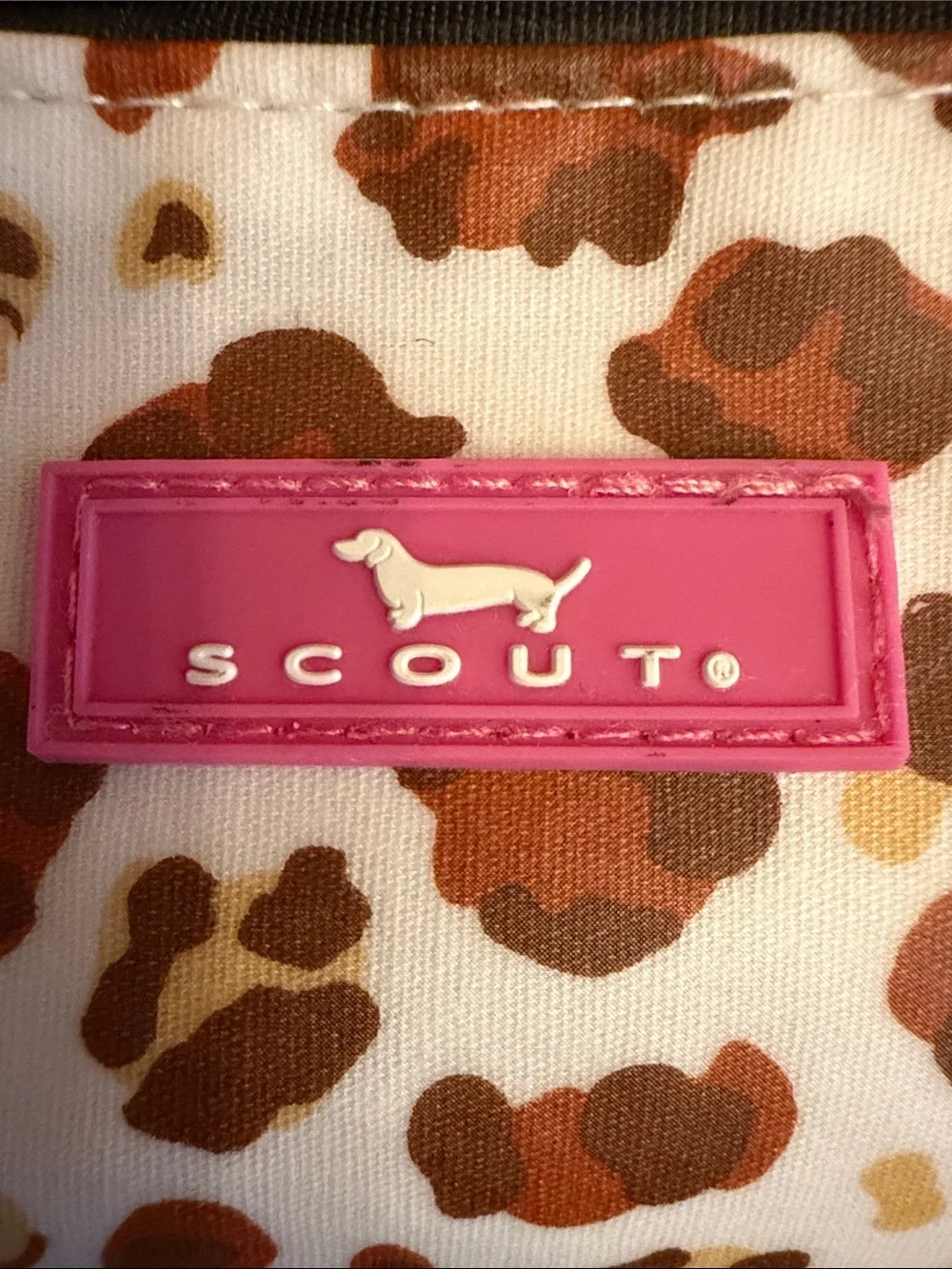 SCOUT Packin' Heat makeup bag in leopard 🐆 print pattern